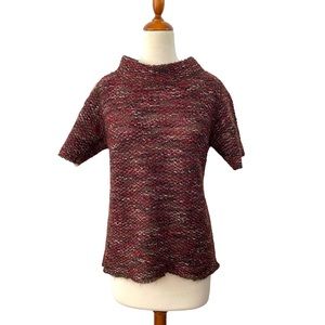 Max Mara Maglia Multi Colored Knit Mohair Mockneck Sweater